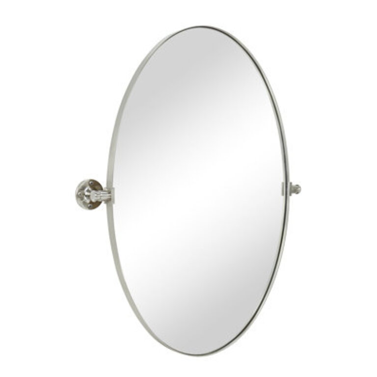 Stainless Steel Oval Mirror