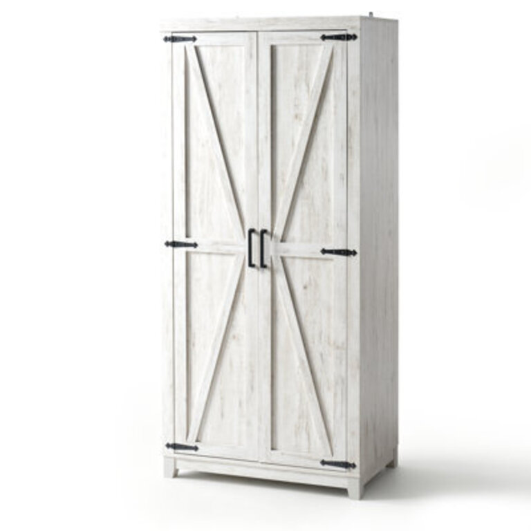 Bishock 71 H Manufactured Wood Armoire with Hanging Rod