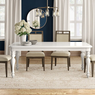 Alvy Extendable Solid Wood Dining Table