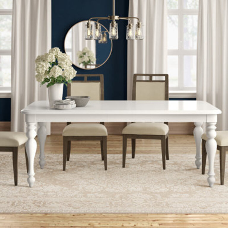 Alvy Extendable Solid Wood Dining Table