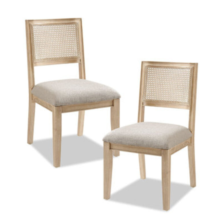 Set of 2 Centennial Cane Back Dining Side Chairs