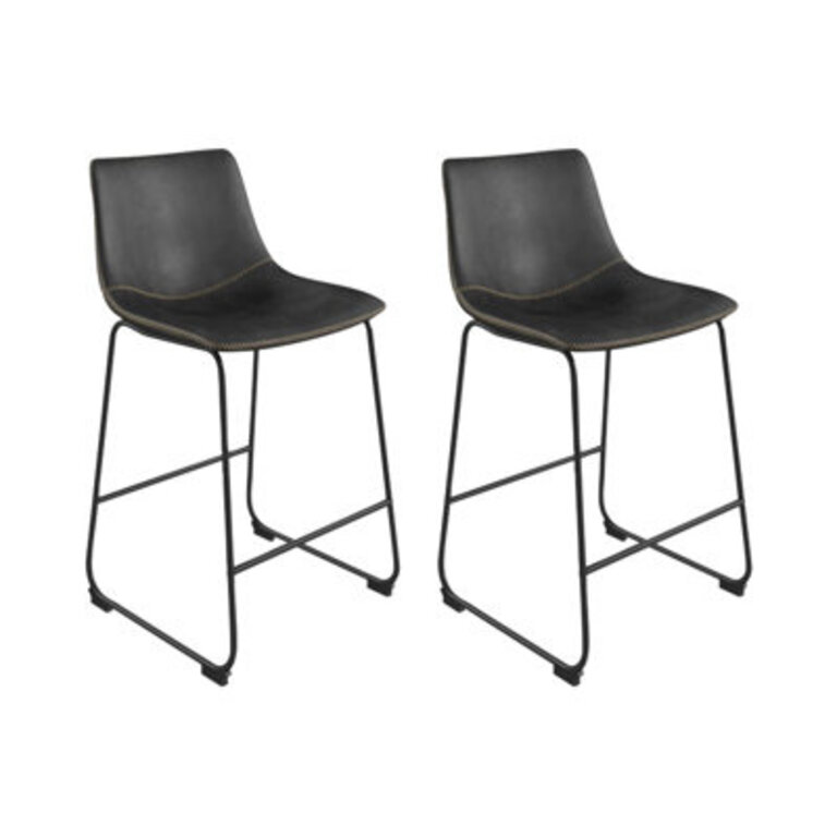 Nia Vegan Leather Bar  Counter Stool