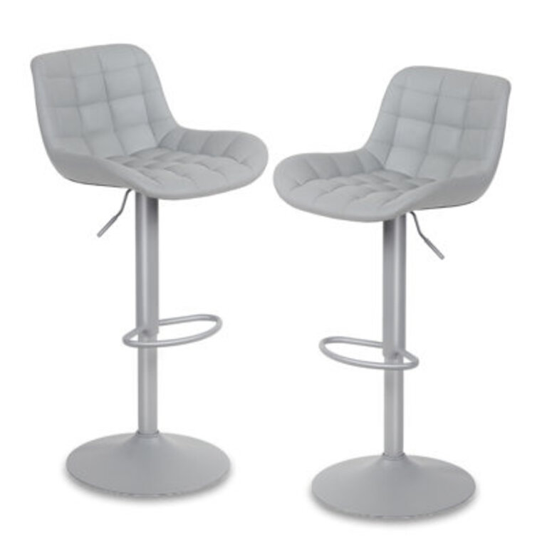 Zager Swivel Upholstered Adjustable Height Bar Stools