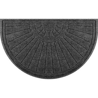 WaterHog Sunburst Half Round Indoor Outdoor Doormat