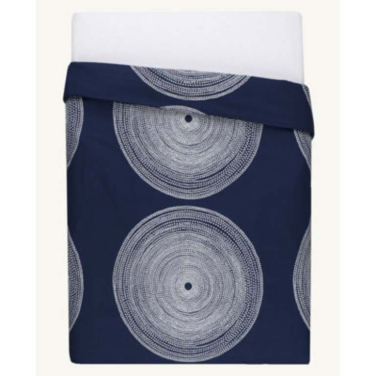 Marimekko Fokus Cotton Navy Duvet Cover Set