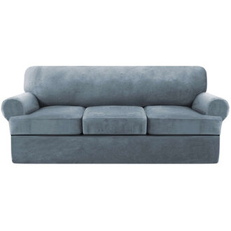 ThickVelvetSlipcoverswithTCushionCover Machine Washable