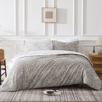 Winter Brush Microfiber Reversible Traditional Duvet Cover Set