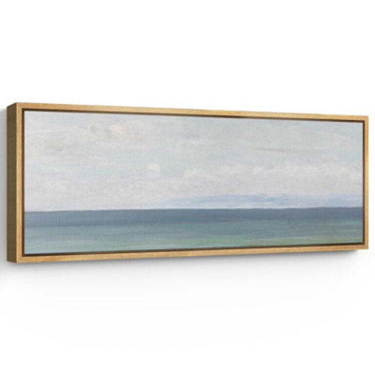 Coastal Beach  Peaceful Coastal Horizon Soft Seascape Modern Art Relax Calm Warm Extra Large Pictures