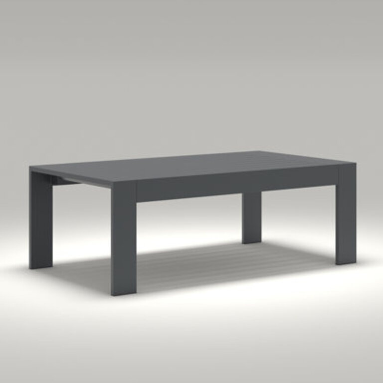 Alturas Standalone Product Aluminum Outdoor Patio Coffee Table Modern Rectangle End Table