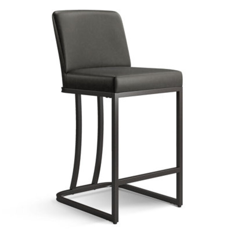 Seese Upholstered Counter Stool with Metal Frame