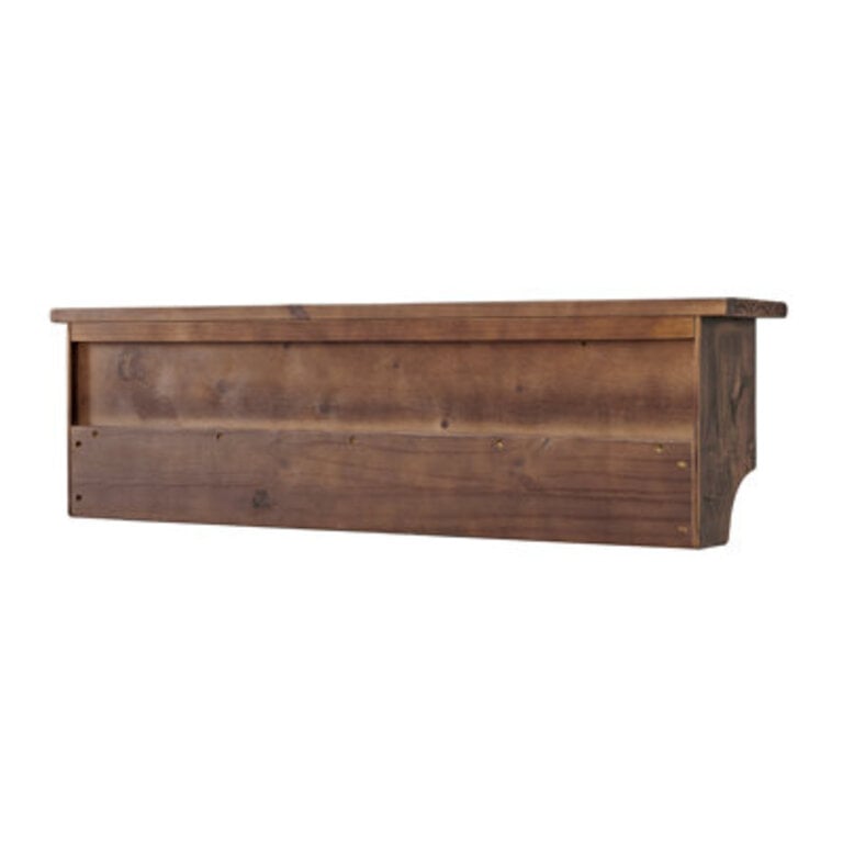 Alezzi Industrial 48 in Solid Wood  Metal Coat-Rack With 6 Strong Coat Hooks and 4 Cubbies- 10 in w x 7 in d x 6 34 in h - Tool Organization and Garage Storage