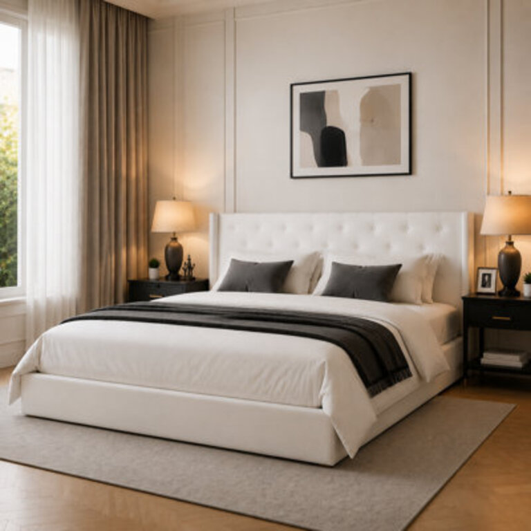 Raania Hydraulic Lift Up Upholstered  Storage  Bed with Wingback