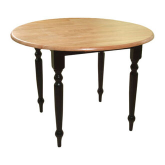 Cecelia Extendable Round Solid Wood Dining Table