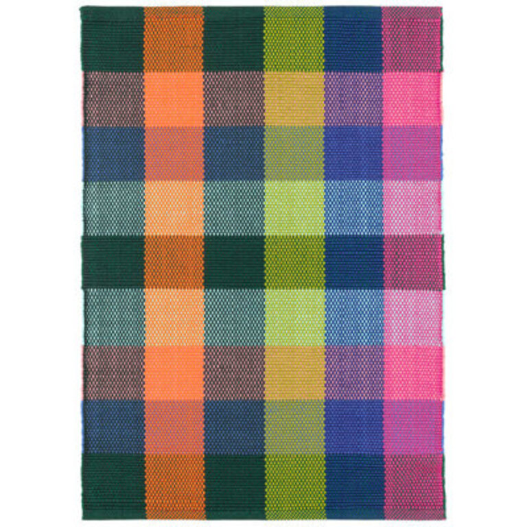 Happy Plaid Multi Handwoven IndoorOutdoor Rug