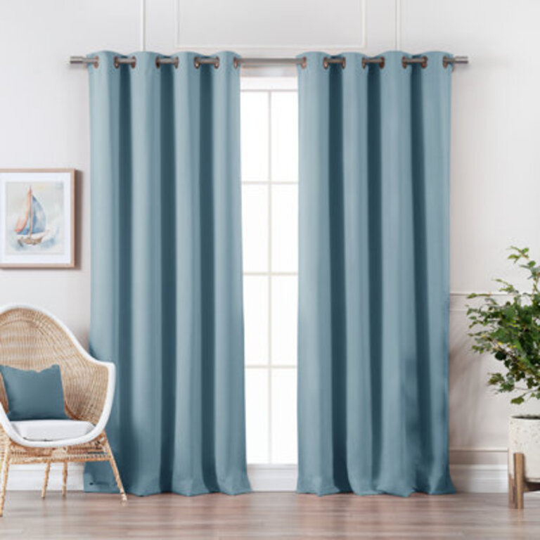 Adina Sevan Solid Thermal Grommet Curtain Panels