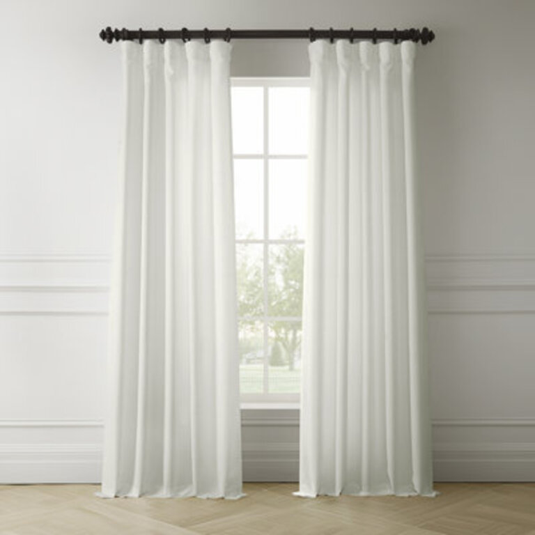 Armita Italian Faux Linen Room Darkening Curtains for Bedroom  Living Room Curtains - Single Panel Window Curtains