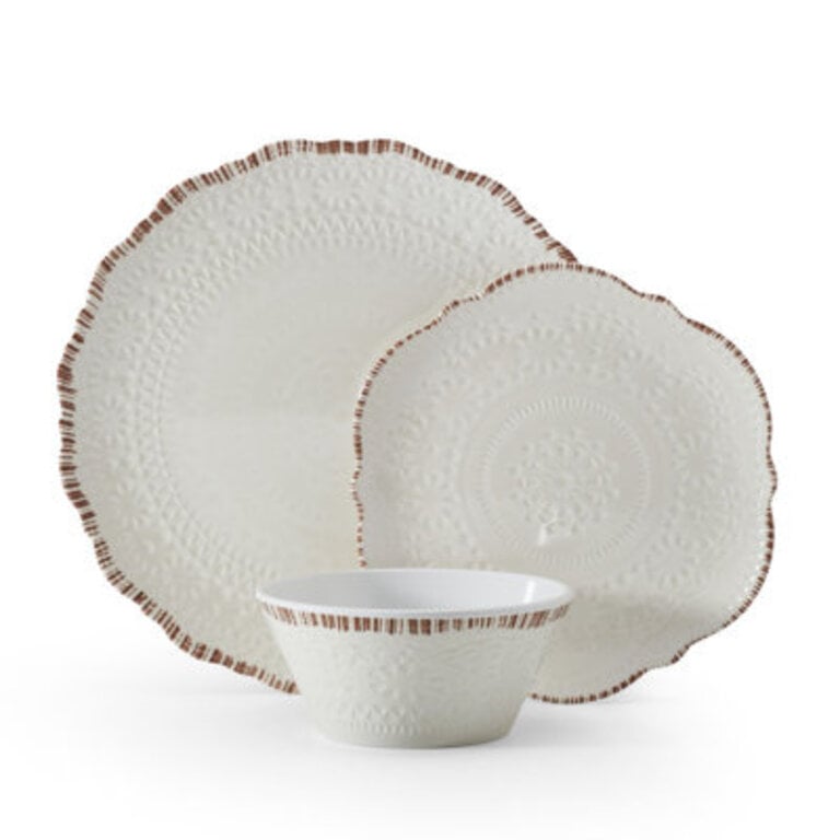 Pfaltzgraff Chateau 12-Piece IndoorOutdoor Melamine Dinnerware Set Service for 4