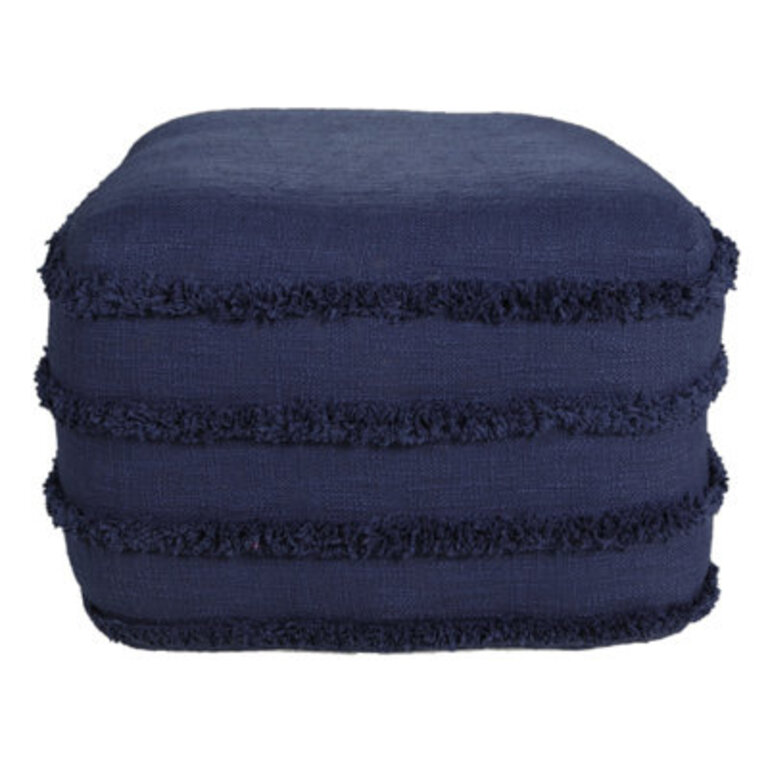 Assal Handmade Cotton Upholstered Ottoman Pouf