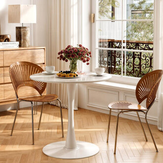 Amelia-Lillie Round Pedestal Dining Table