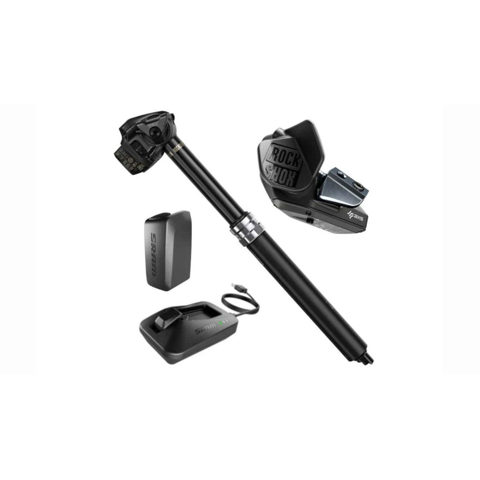 ROCKSHOX RockShox Reverb AXS Dropper Seatpost - 31.6mm, 100mm, w AXS Remote,