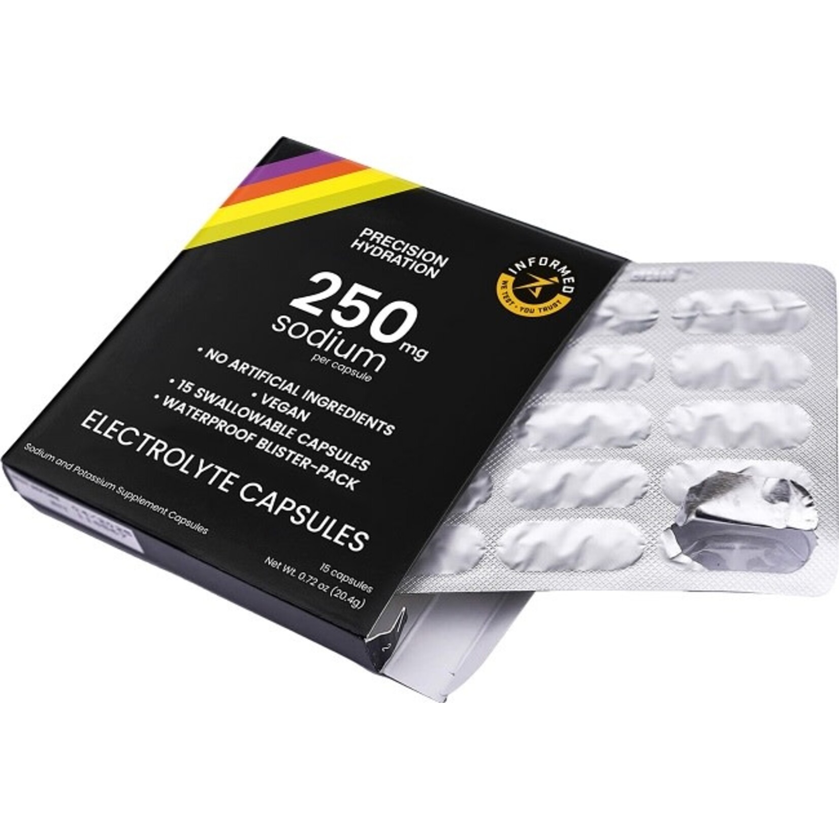 Precision Fuel & Hydration Precision Hydration Electrolyte Capsules 250mg sodium, 15 ct pack