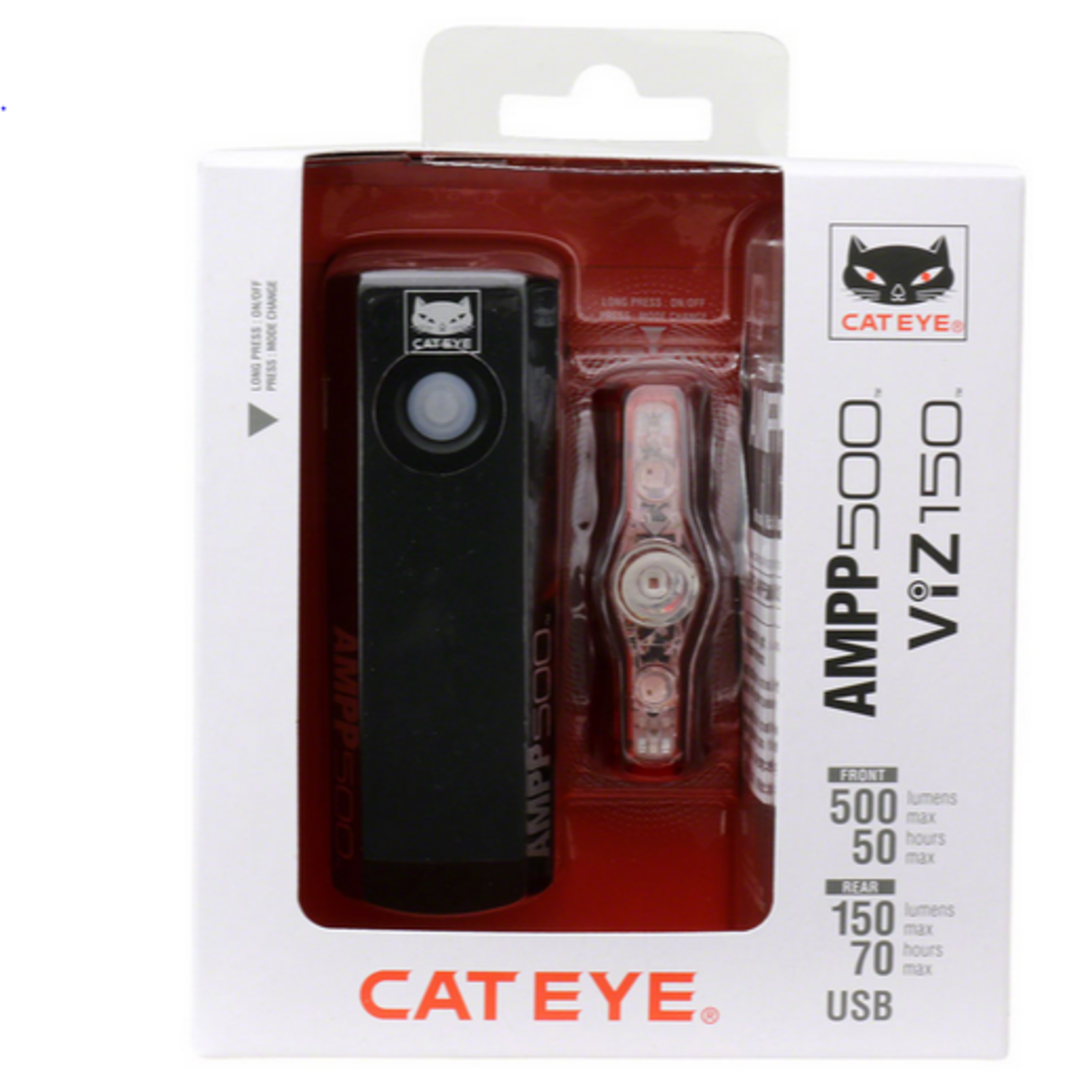 Cateye CatEye AMPP500S / VIZ150 Headlight/Taillight Set