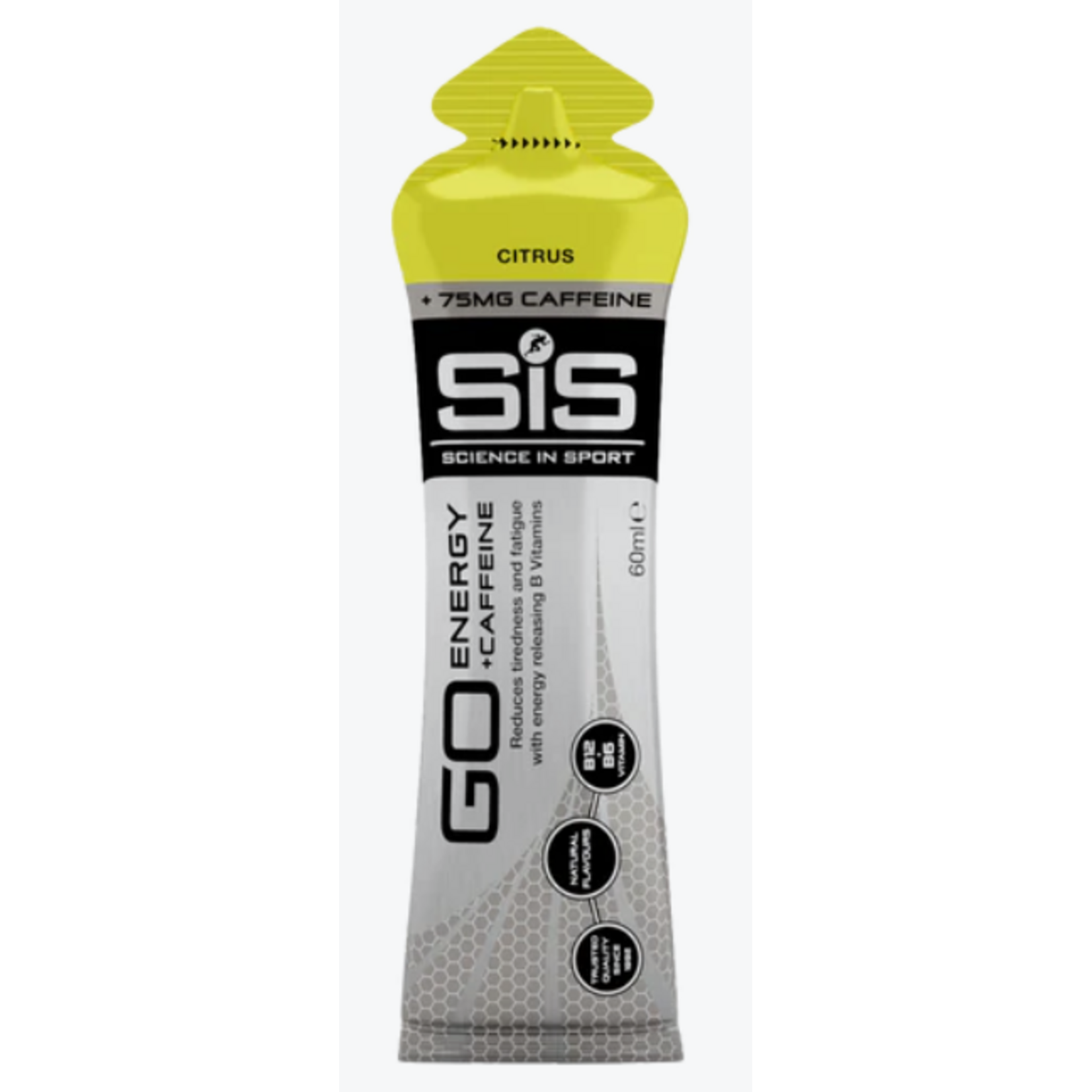 Science In Sport SiS GO Energy + Caffeine Gels, Citrus, single