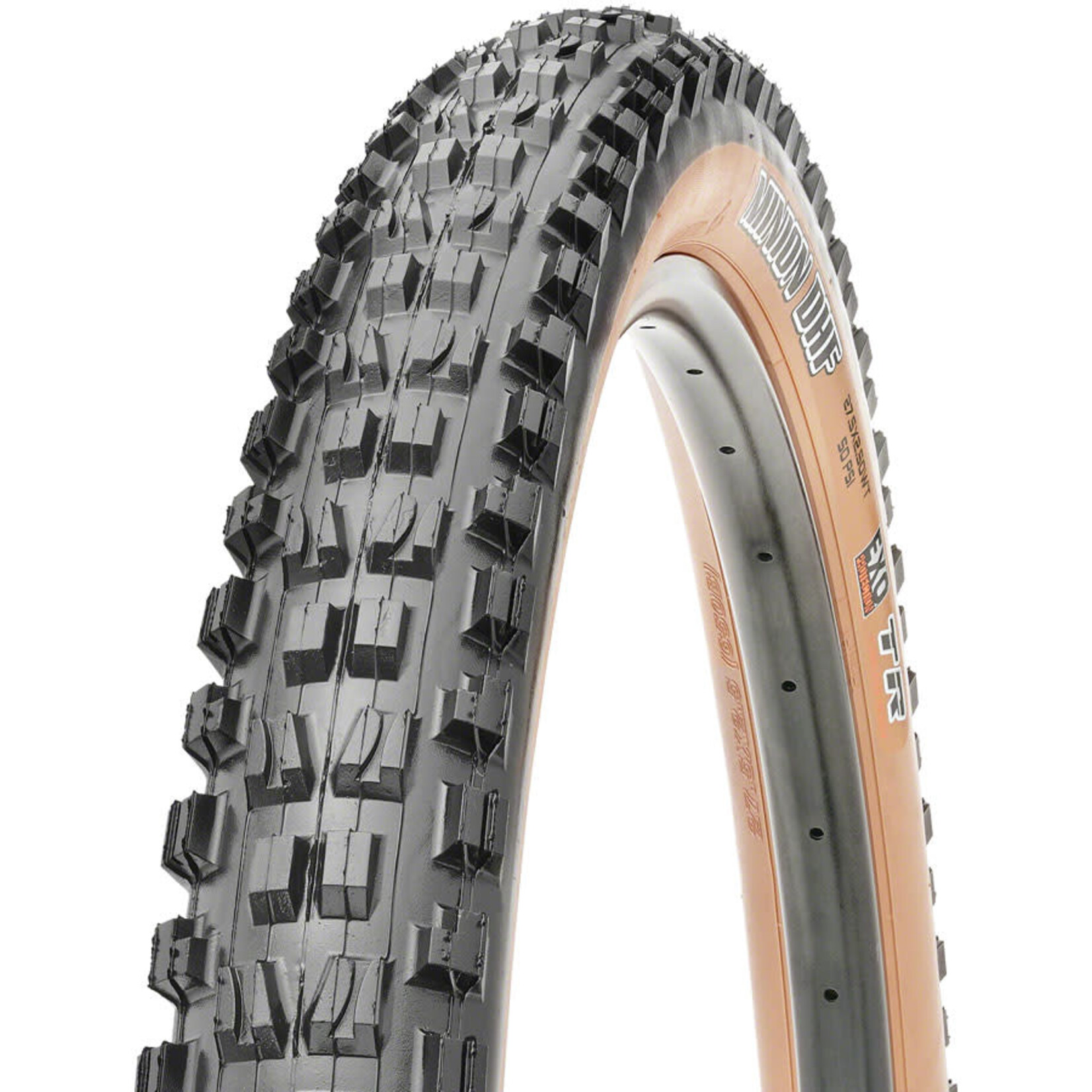 Maxxis Maxxis Minion DHF Tire - 29 x 2.5, Tubeless, Folding, Black/Tan, Dual, EXO, Wide Trail