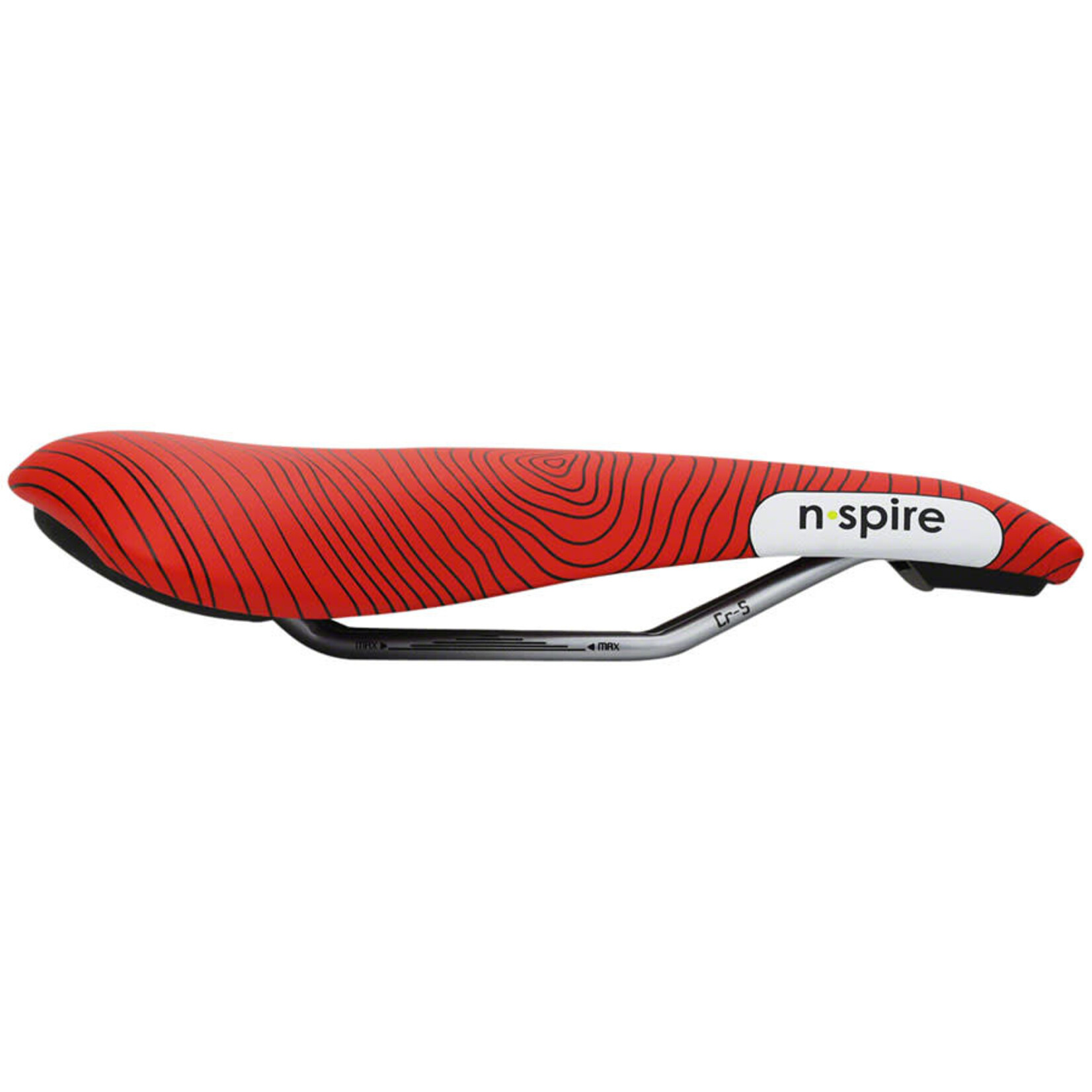 Smanie Smanie N.Spire Saddle - Chromoly, Microfiber Red, 156