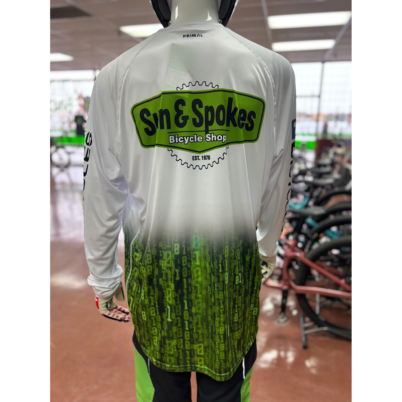 Sun & Spokes Bicycle Shop Sun & Spokes Shop  Binary Co-Lab Jersey , 3/4 Sleeve, Men's