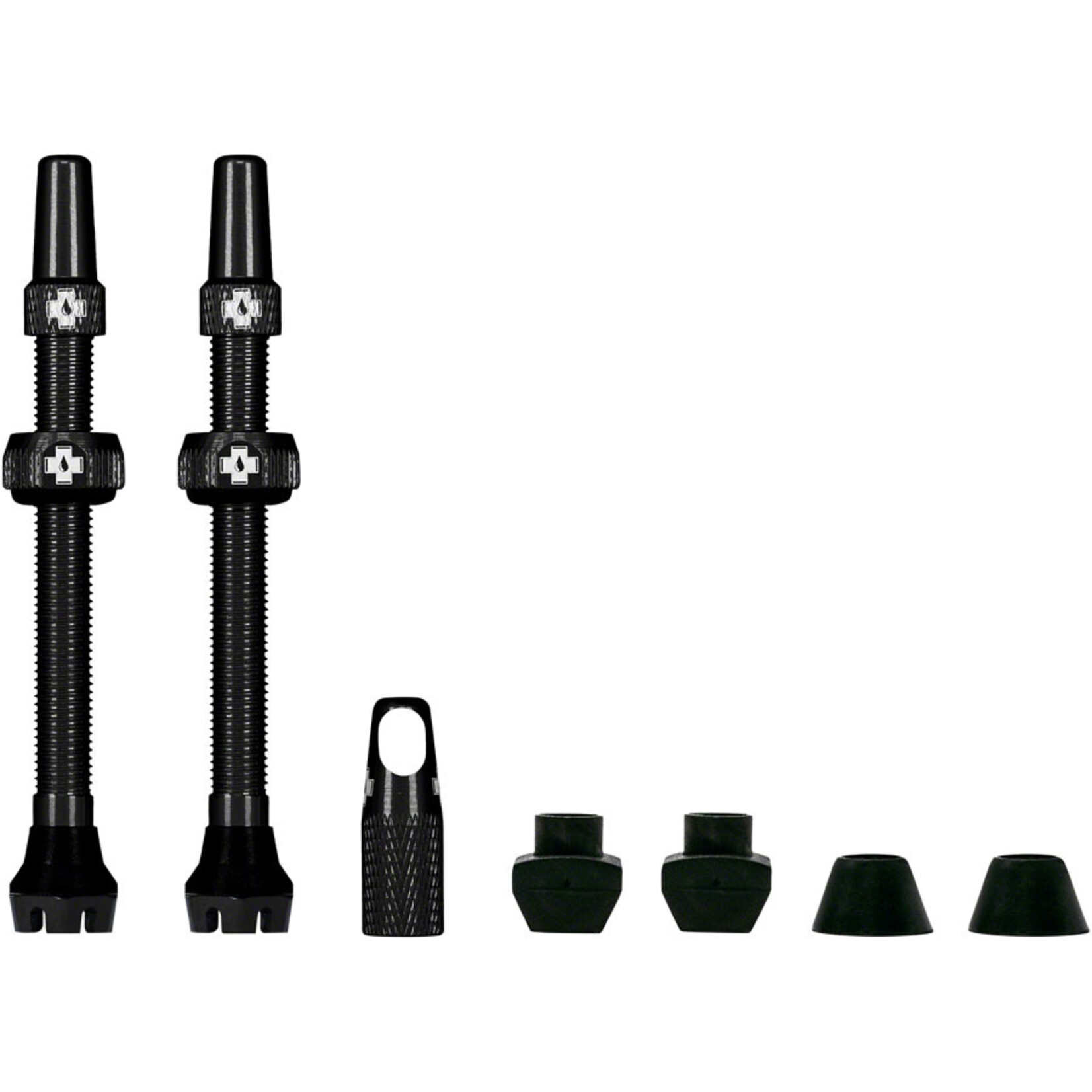 Muc-Off Muc-Off V2 Tubeless Valve Kit - Black, 80mm, Pair