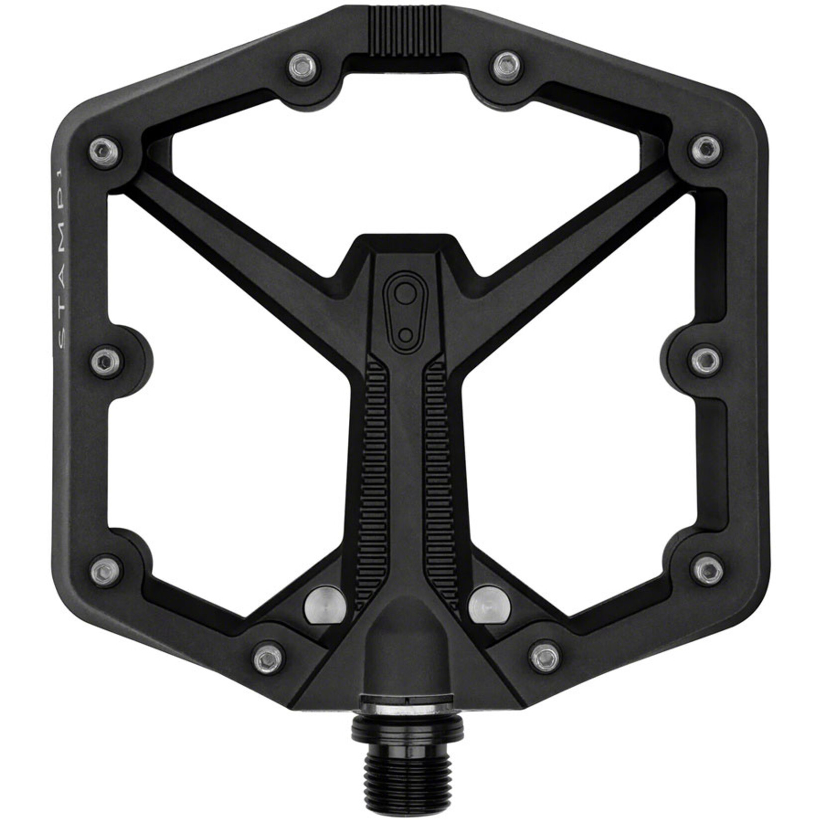 Crankbrothers Crankbrothers Stamp 1 Gen 2 Pedals - Platform, Composite, 9/16", Black, Large