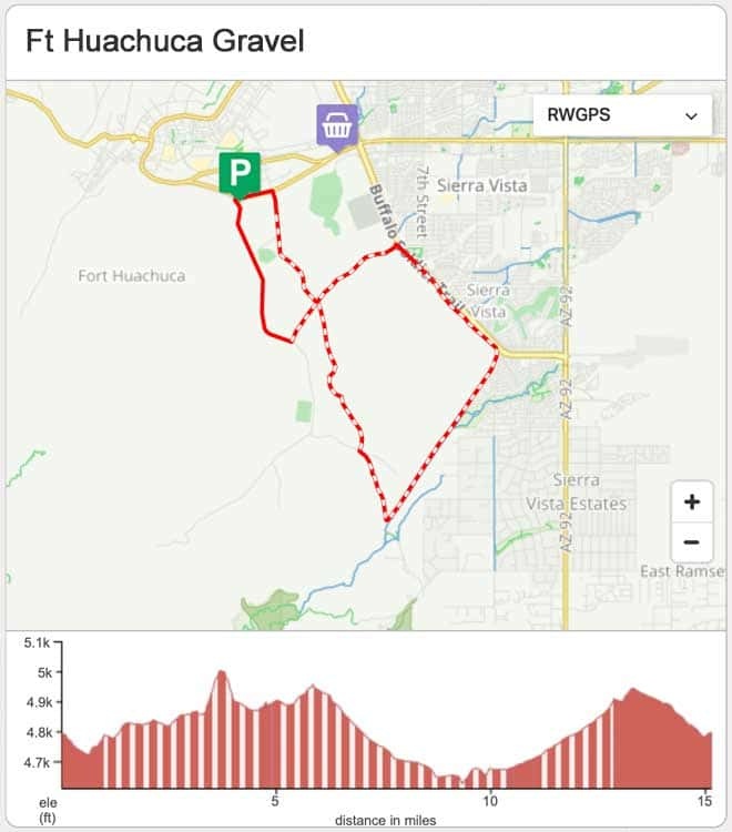 Ft Huachuca Gravel Map