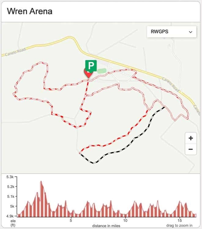 Wren Arena Ride Map