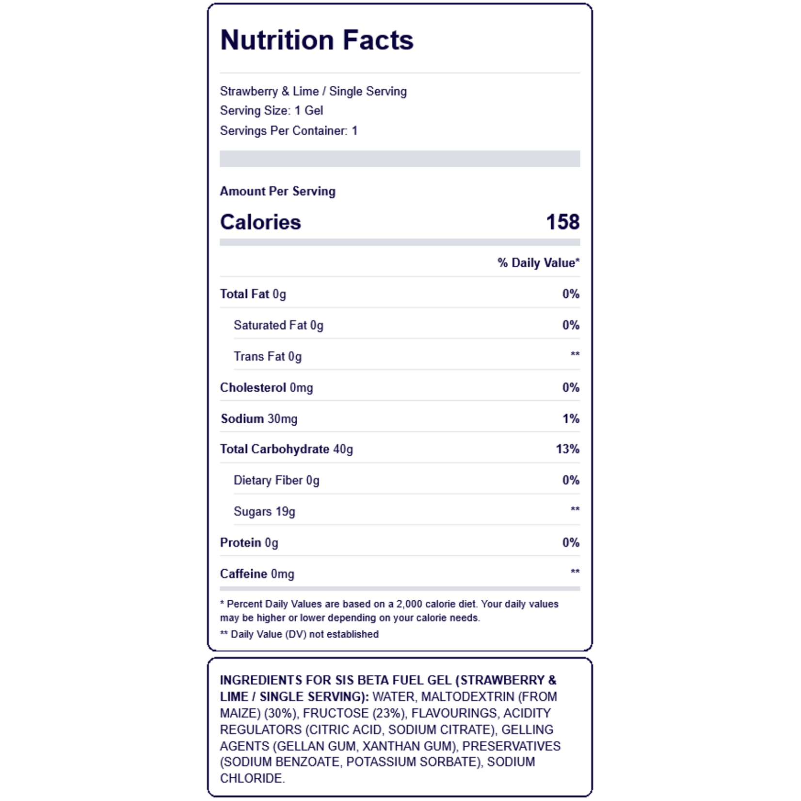 Science In Sport SIS Beta Fuel Gel, Single Serving