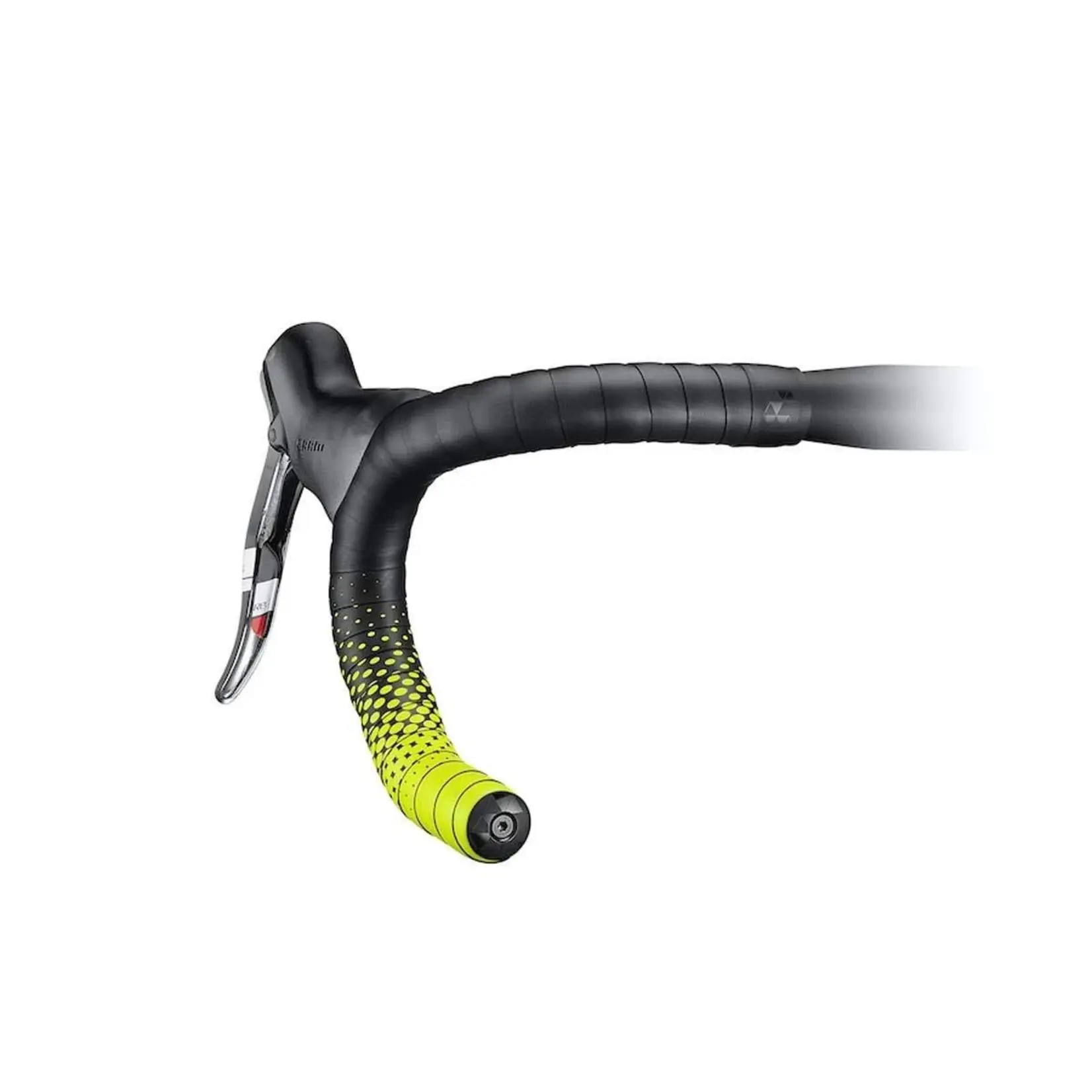 Ciclovation Leather Touch Handlebar Tape, Fusion Dot Neon Green