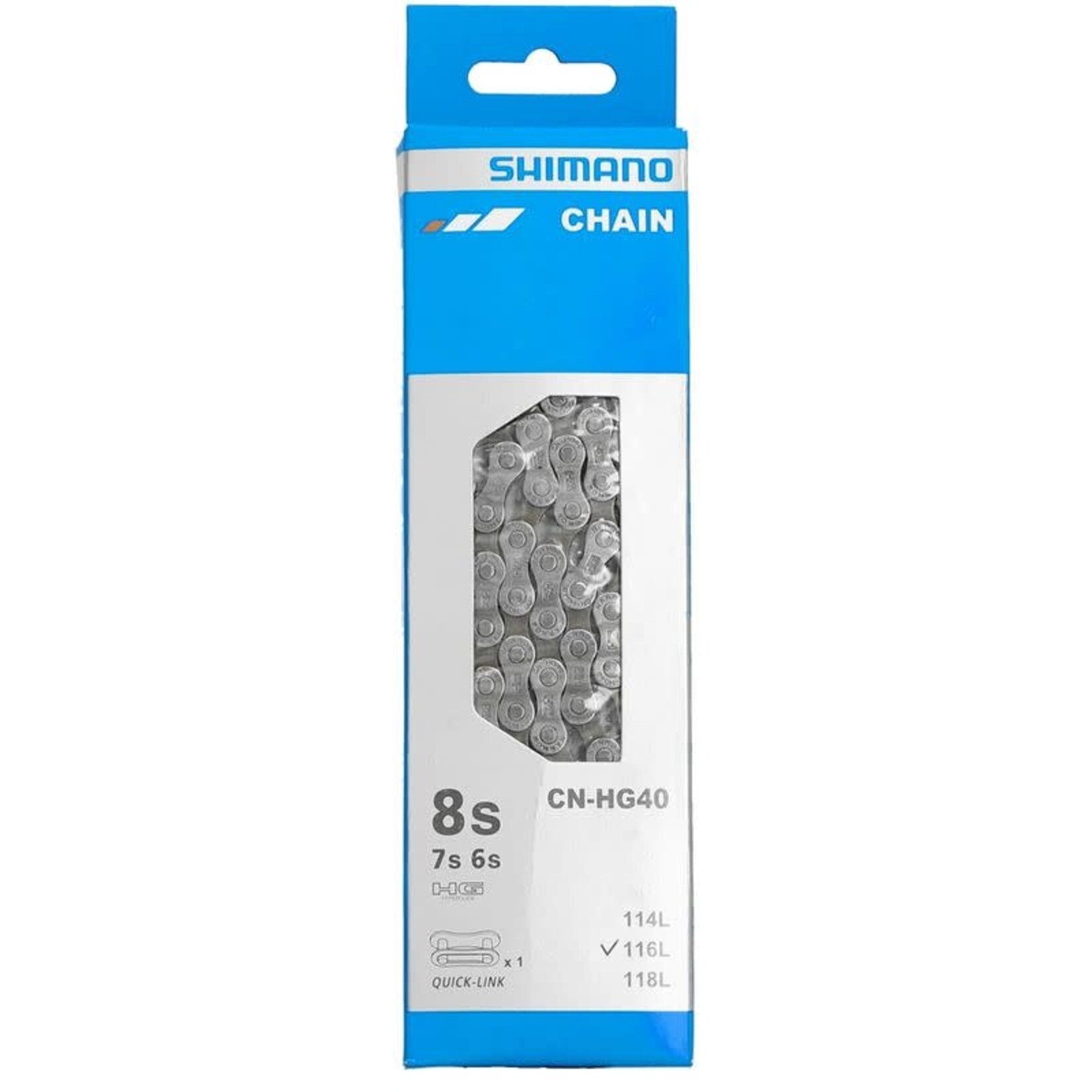 Shimano Shimano Bicycle Chain, CN-HG40, 116 Links W/SM-UG51 Quick Link