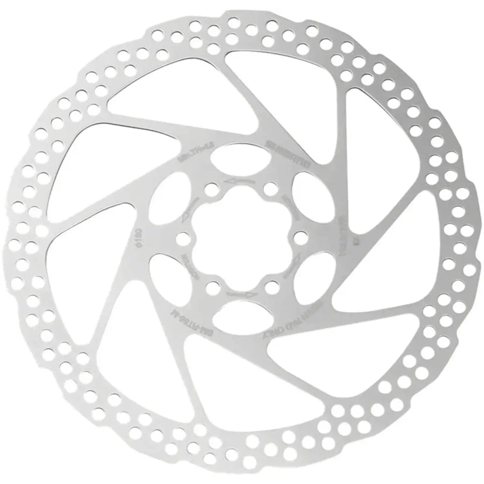 Shimano Shimano Deore SM-RT56-MP Disc Brake Rotor - 180mm, 6-Bolt, For Resin Pads Only, Silver