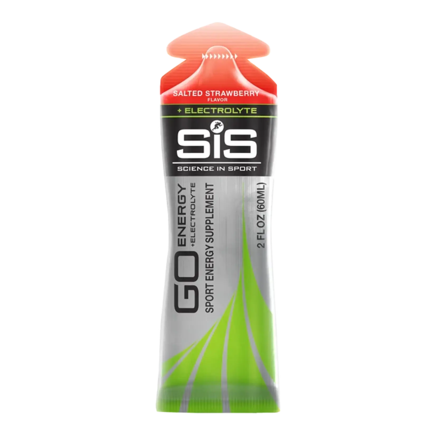 Science In Sport SIS Go Isotonic Energy + Electrolyte Gel, Single Serving Salted Strawberry