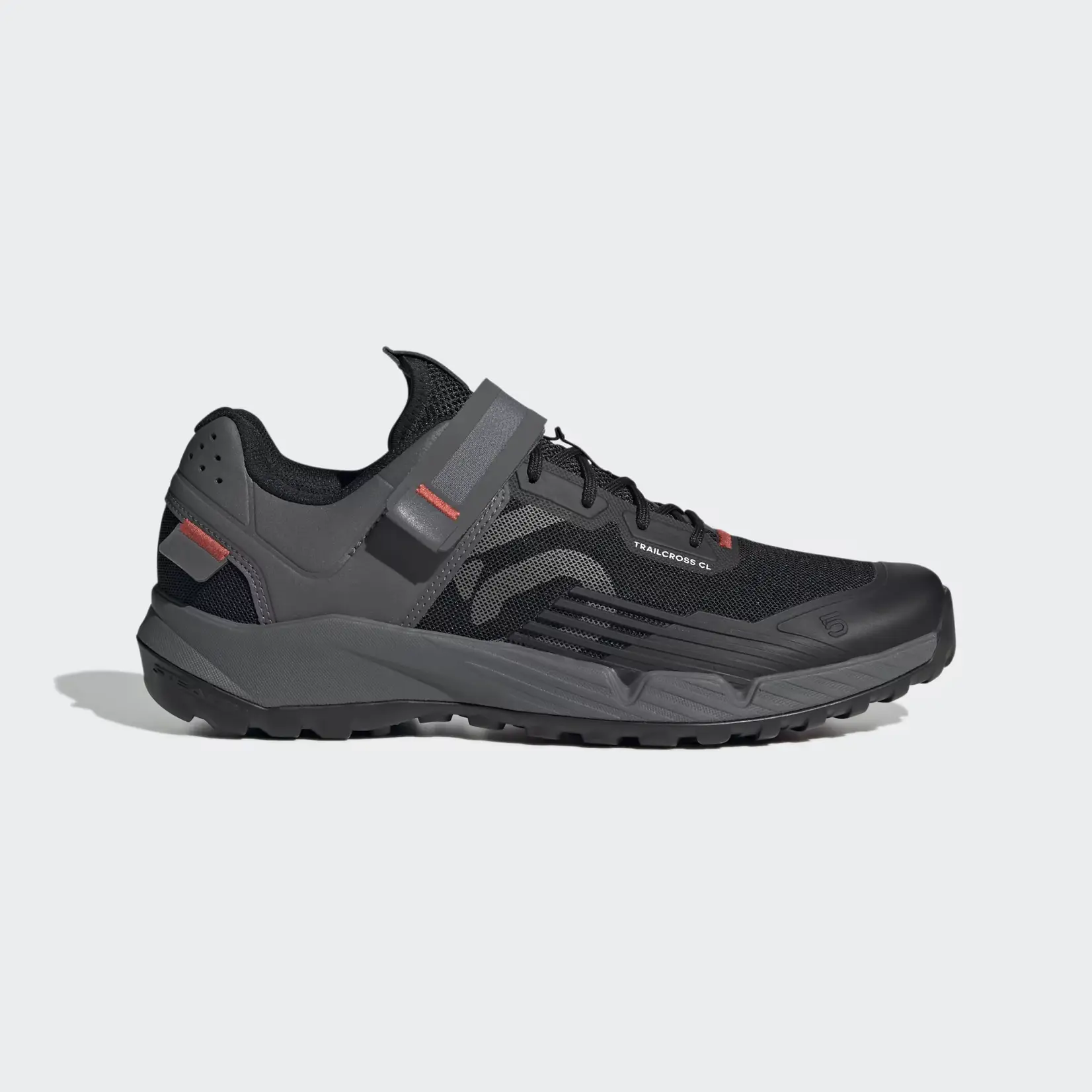Five Ten Five Ten Trailcross Mountain Clipless Shoes - Men's, Core Black/Gray Three/Red, 10.5