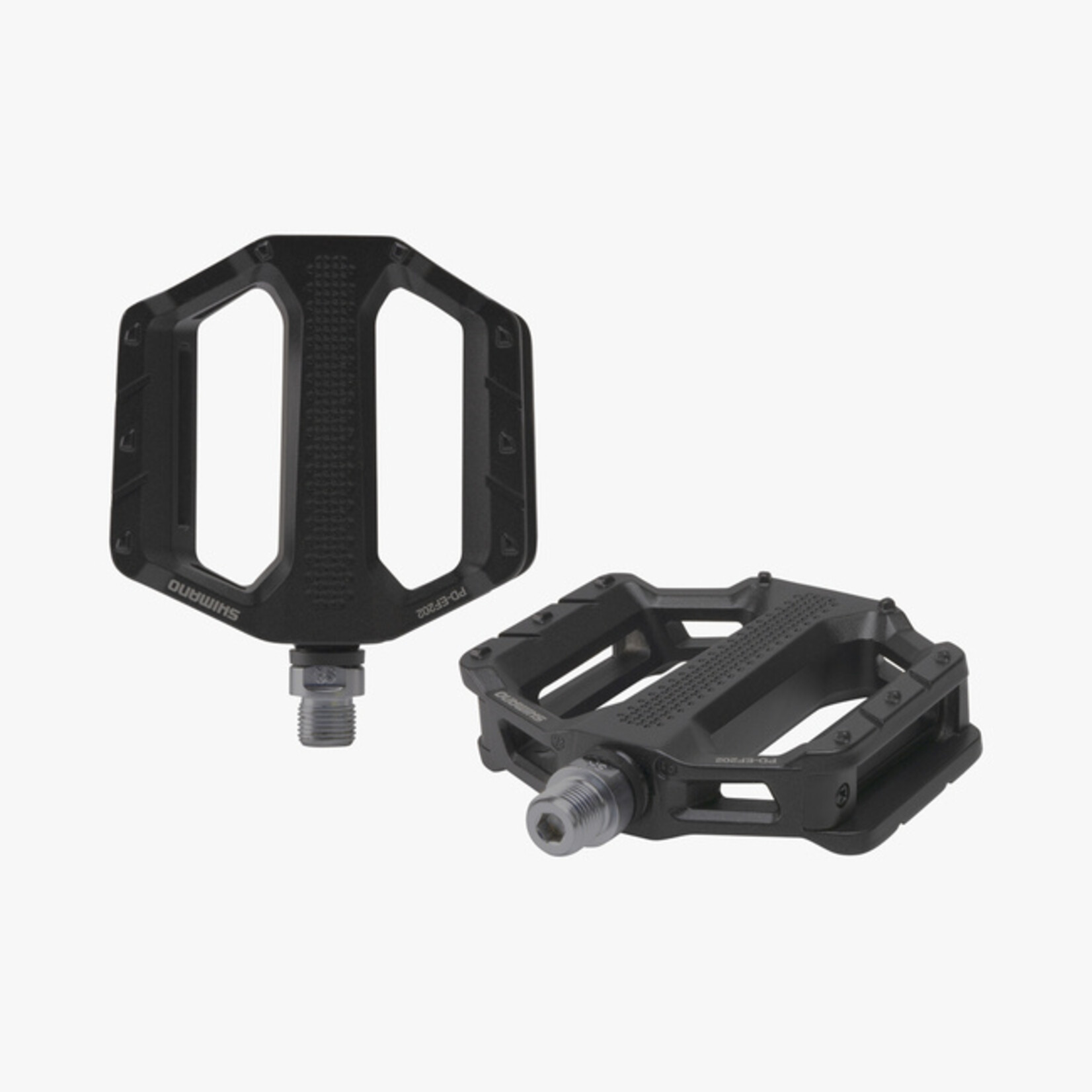 Shimano PEDAL, PD-EF202, FLAT, W/O REFLECTOR, BLACK