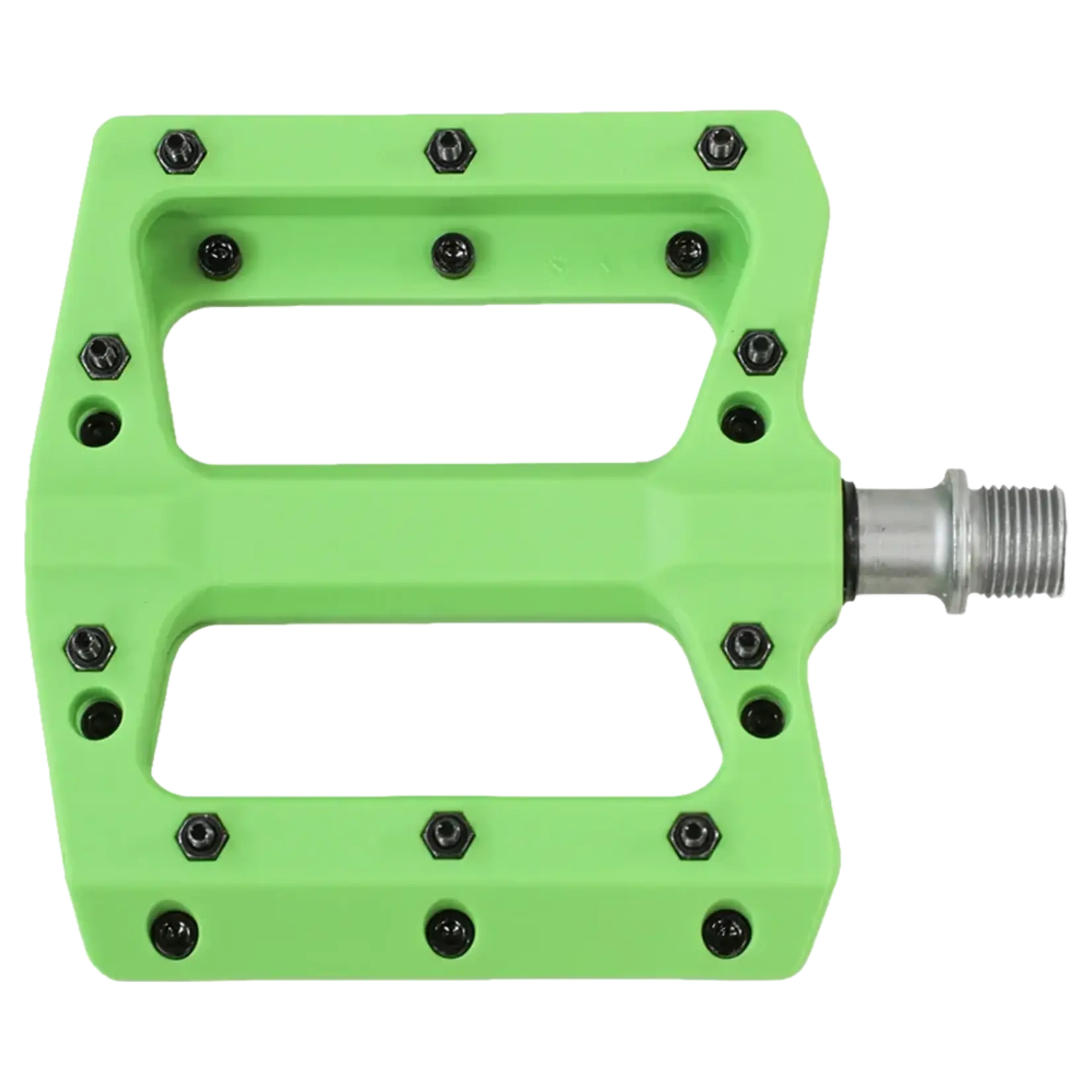 Serfas Serfas PEDAL - NYLON GREEN - REPLACEABLE PINS