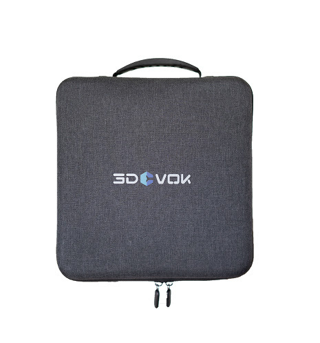 Frontal view of the 3DeVOK MQ travel case