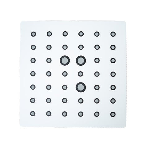 Top view of the calibration master plate