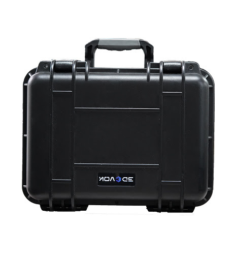 Frontal view of the 3DeVOK MT carry case