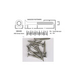 Screws SS316 Type 17 Bugle Batten 14-10 X 50 HEX Drive