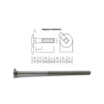 SS-316 SS316 Cup Head Bolt ISO M12 X 260