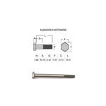 Bolts SS316 Hex Bolt UNC 1/4 X 3