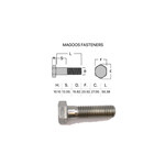 Bolts SS316 Hex Bolt UNC 5/8 X 2-1/4