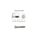 Bolts SS316 Hex Bolt UNC 5/16 X 2